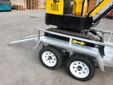JPC HT-12 mini excavator on trailer