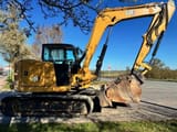 2021 Caterpillar 308 mini excavator side view