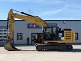 2017 Caterpillar 323FL crawler excavator, side view