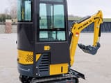 APS OKW12 mini excavator, rear three-quarter view