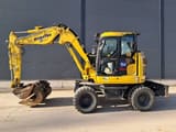 2023 Komatsu PW98MR-11E0 wheel excavator, side profile view