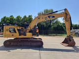 2018 Caterpillar 320 crawler excavator, side view
