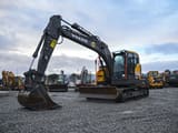 2023 Volvo ECR145EL crawler excavator, front three-quarter view