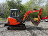 2014 Kubota KX101-3 mini excavator, side profile view