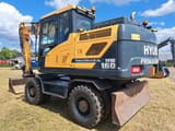 2016 Hyundai HW160 wheel excavator, rear three-quarter view
