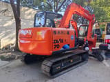 2013 Hitachi Zaxis 70 mini excavator, rear three-quarter view