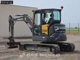 2021 Volvo ECR50F mini excavator, rear three-quarter view