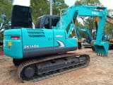2023 Kobelco SK140LC crawler excavator rear three-quarter view