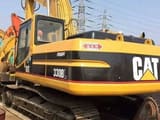 2017 Caterpillar 330BL crawler excavator, rear three-quarter view