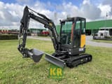 2026 Volvo ECR25D mini excavator, side view