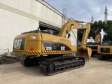 2016 Caterpillar 325D crawler excavator rear three-quarter view