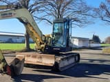 2006 Yanmar SV100 mini excavator, front three-quarter view