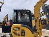 2022 Komatsu PC35MR mini excavator, side profile view