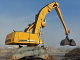 2005 Liebherr A944BHD material handler, rear three-quarter view