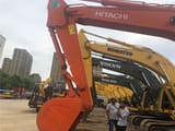 2018 Hitachi ZX360 crawler excavator, close-up of boom and bucket