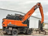 2022 Doosan DX250WMH-7 wheel excavator, rear three-quarter view