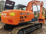 2000 Hitachi ZAXIS 120 crawler excavator rear three-quarter view