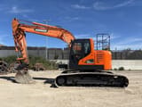 2014 Doosan DX235LCR crawler excavator, side view