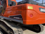 Doosan DX300LC-9C crawler excavator rear three-quarter view