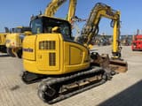 2021 Komatsu PC88MR-11EO mini excavator, rear three-quarter view