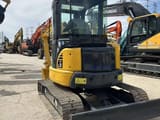 2024 Komatsu PC35MR-2 mini excavator, rear three-quarter view