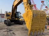 2021 Caterpillar 349D crawler excavator, front three-quarter view