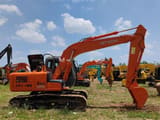 Hitachi Zaxis 120 crawler excavator, side view