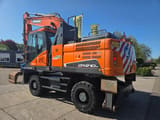2018 Doosan DX210W-5 wheel excavator rear three-quarter view