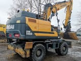 2016 Hyundai HW140 wheel excavator rear three-quarter view