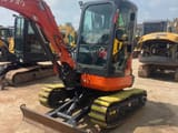 2023 Kubota U35 mini excavator, front three-quarter view