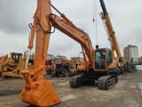 2022 Hyundai R220LC-9 crawler excavator, front three-quarter view