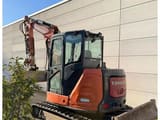 2013 Hitachi ZX65USB-5A CLR mini excavator, rear three-quarter view