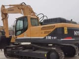 2018 Hyundai 330C-9T crawler excavator, rear three-quarter view