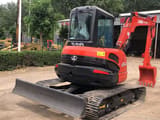 2019 Kubota U55-4 mini excavator, front three-quarter view