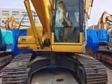 Komatsu PC200-7 Crawler Excavator, front view