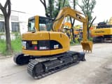 2022 Caterpillar 308C CR crawler excavator, rear three-quarter view