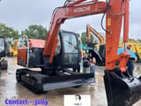 Hitachi ZAXIS 70 mini excavator, front three-quarter view