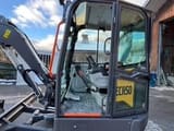 2024 Volvo ECR50 mini excavator cab interior view