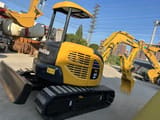 2015 Komatsu PC40MR mini excavator, rear three-quarter view