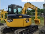 2022 Komatsu PC78US-6 mini excavator, rear three-quarter view