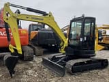 2023 Yanmar VIO35 mini excavator, front three-quarter view