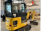 2023 Komatsu PC 17 R-5 mini excavator, rear three-quarter view