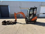 2013 Hitachi ZX16 mini excavator, side view