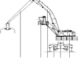 2005 Sennebogen 870M C material handler technical diagram