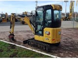 2021 Caterpillar 301.8 crawler excavator, rear three-quarter view