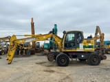 2010 Doosan DX160WR wheel excavator side view