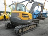 2015 Volvo ECR88D mini excavator, rear three-quarter view