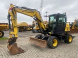 2021 Yanmar B95W wheel excavator, side view