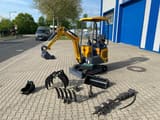 Berger Kraus BK1250JS mini excavator with attachments