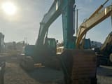 2023 Kobelco SK330D crawler excavator, front three-quarter view